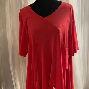 Bellissima XL Pink Asymmetric Tunic
